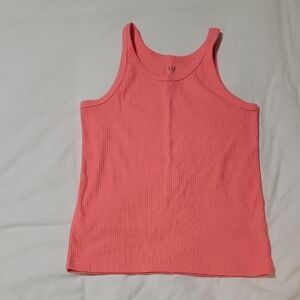 GAP Women's Coral Ribbed Tank Top